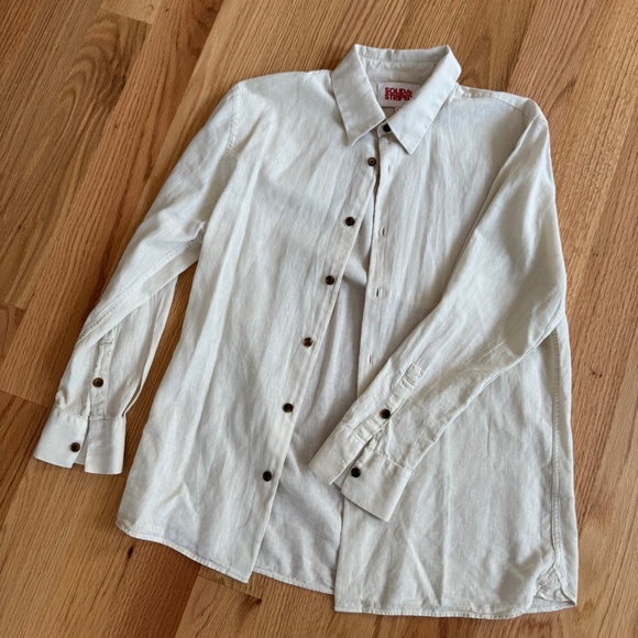 Solid and Striped Linen Shirt - Picture 4 of 6